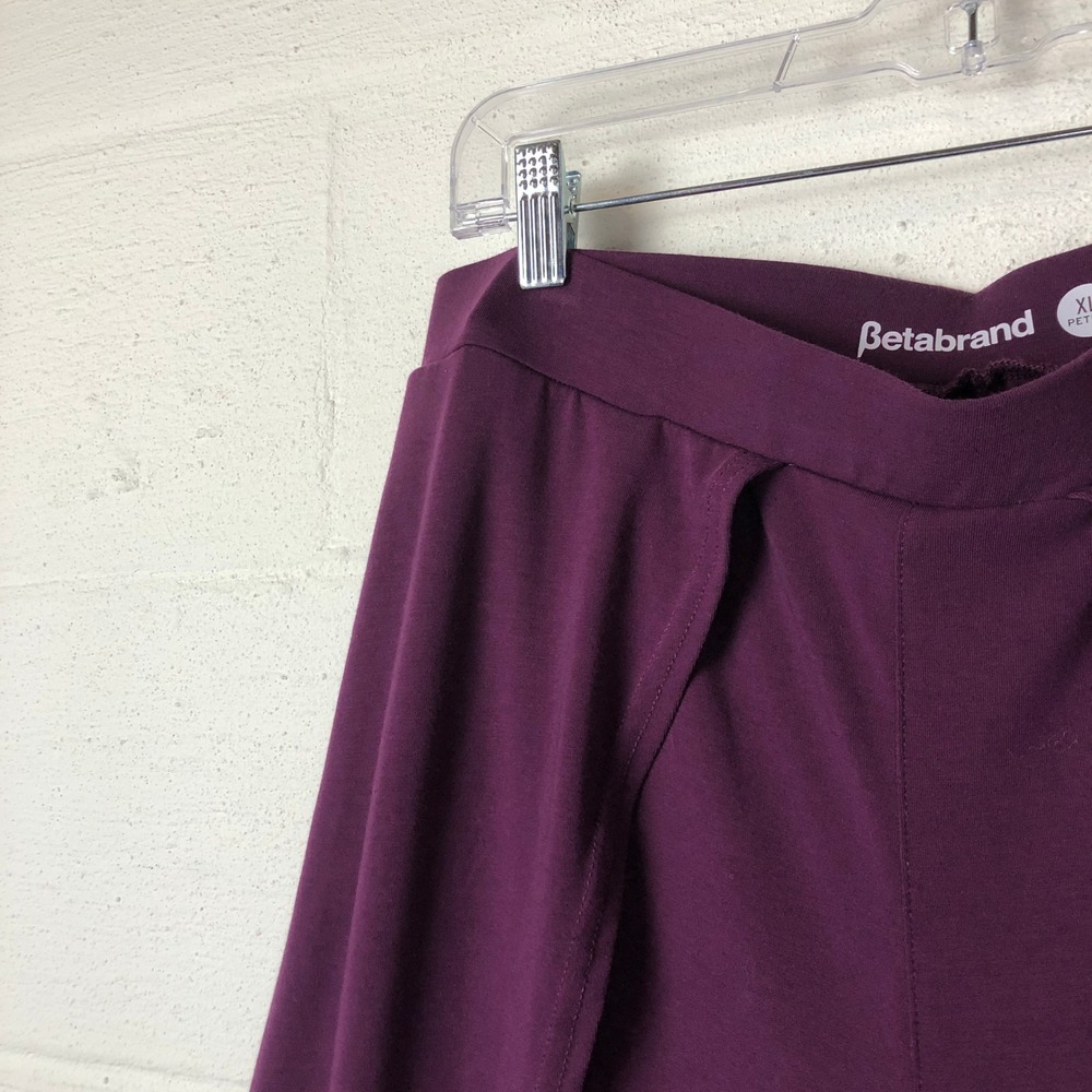 Betabrand Womens All Day Flowy Split Leg Pull On Pants Size XL P Purple - Picture 6 of 11